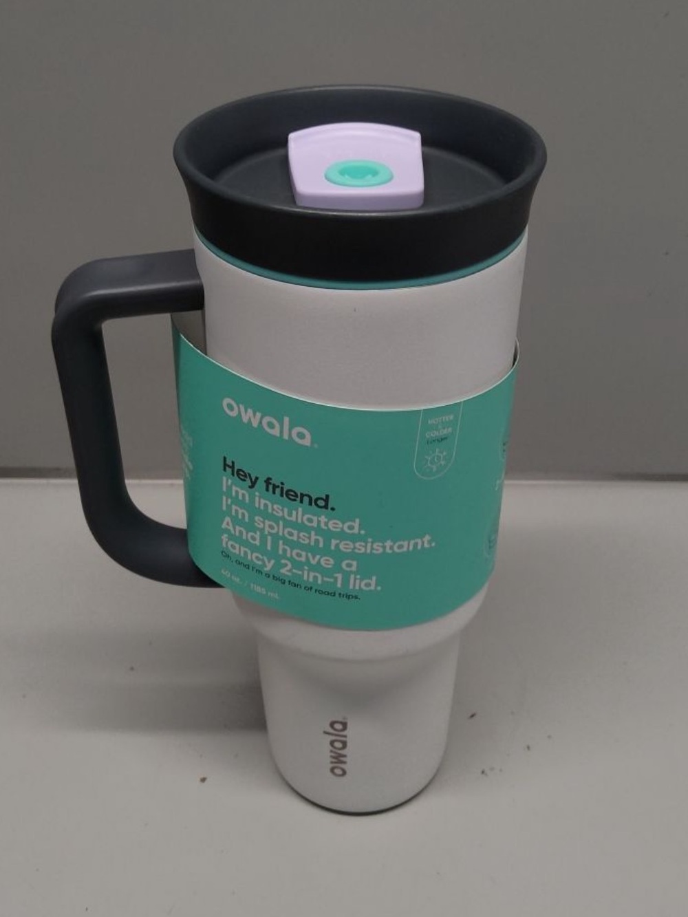 Owala 40oz Stainless Steel Tumbler Cloudscape NEW W OUT STRAW